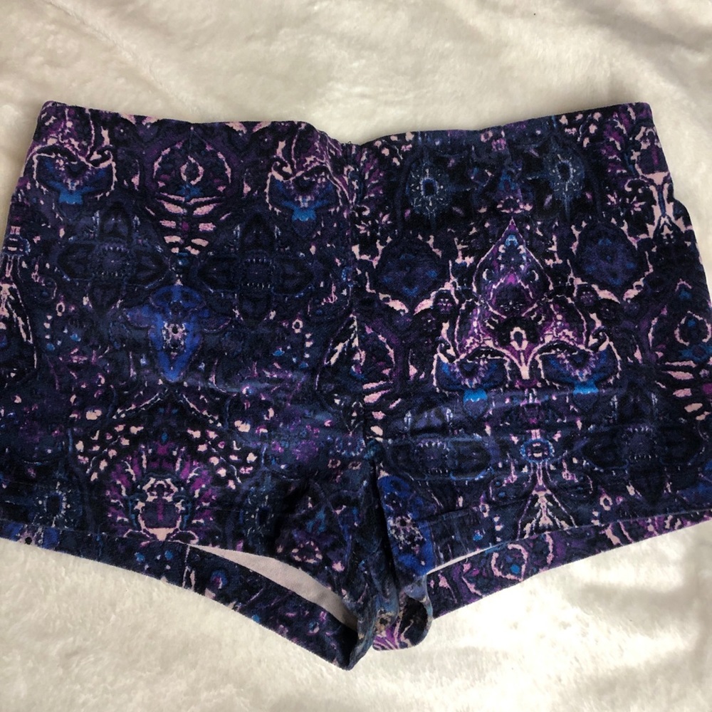 Urban Outfitters velvet shorts